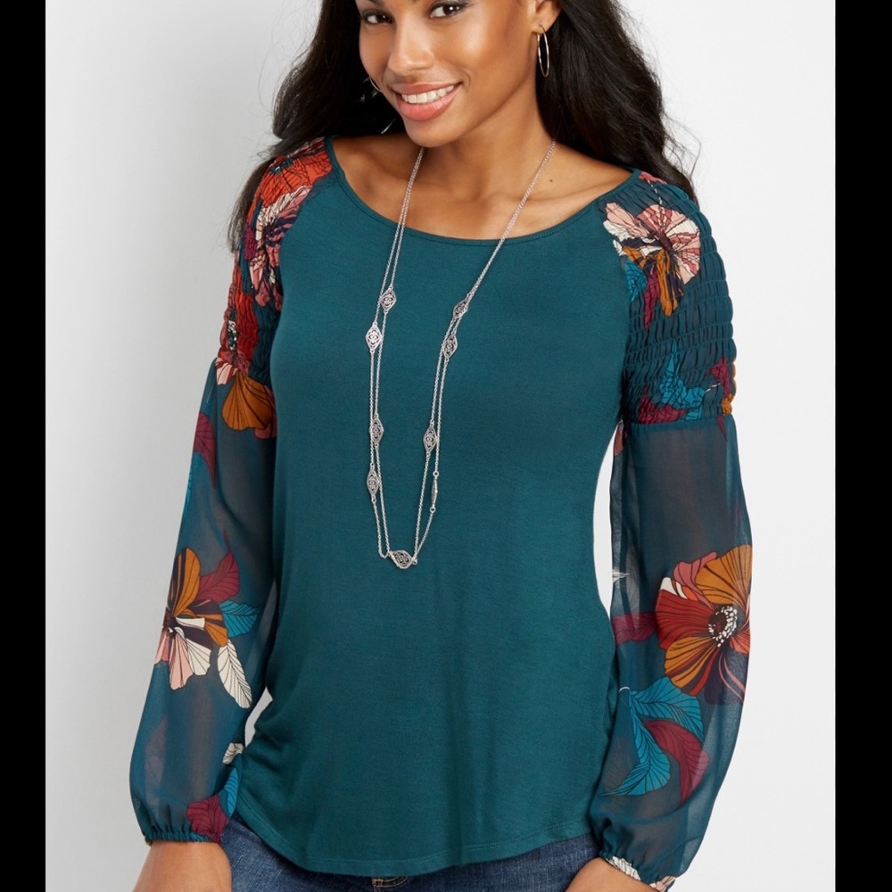 Maurices Floral Print Top
